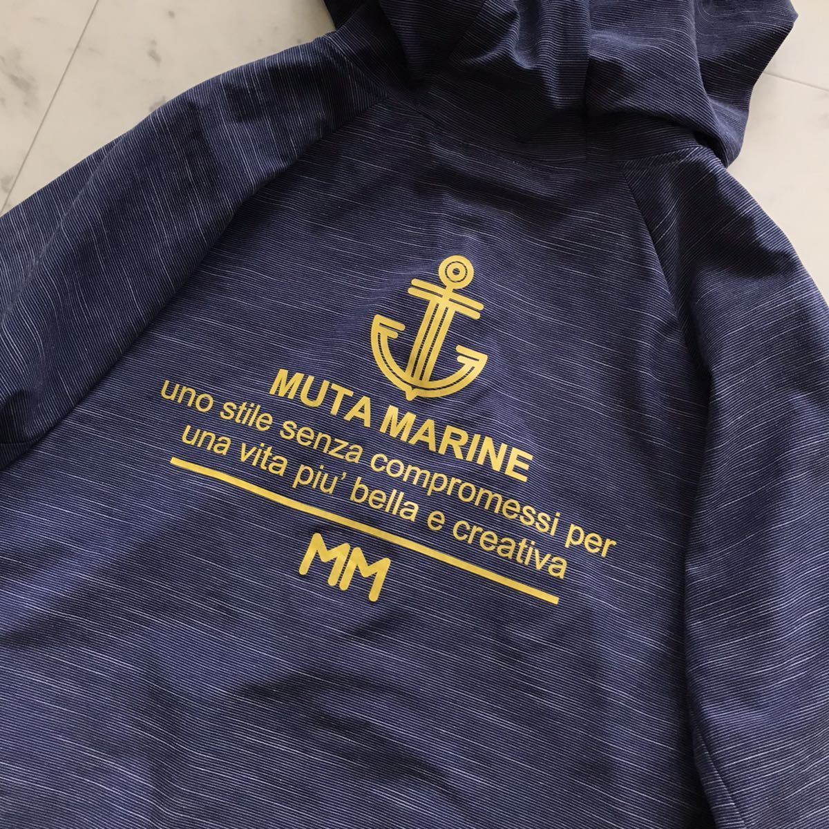 美品☆ 『 ムータ マリン / muta MARINE 』 ジップ ビーチ パーカー 