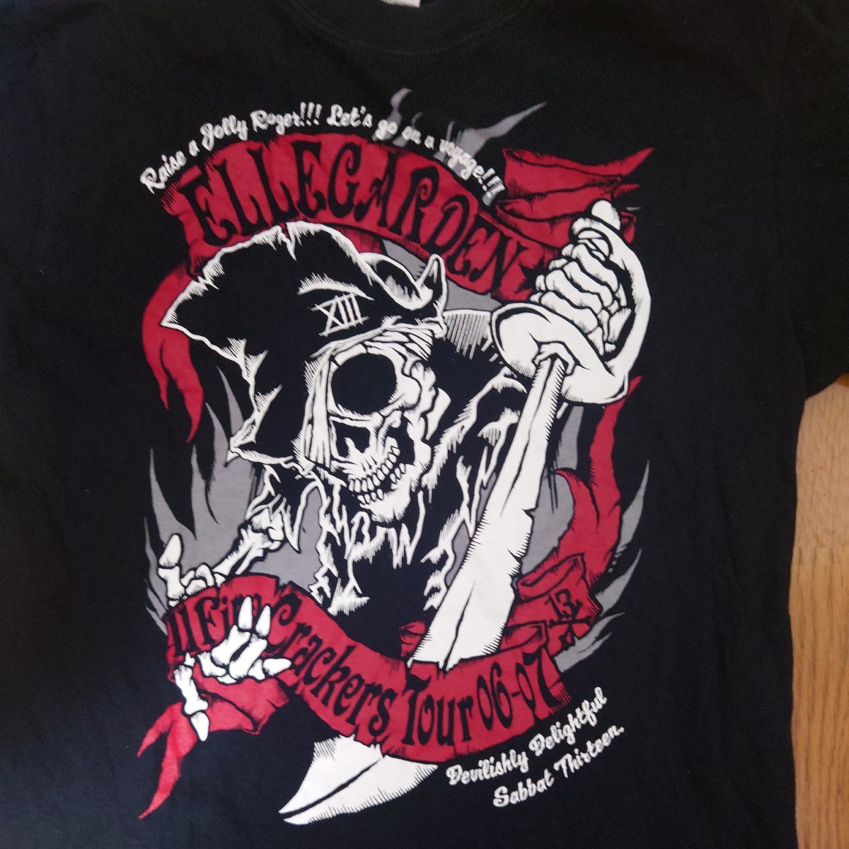 ELLEGARDEN 11 Fire Crackers Tour 06-07 Tシャツ ブラック Sサイズ