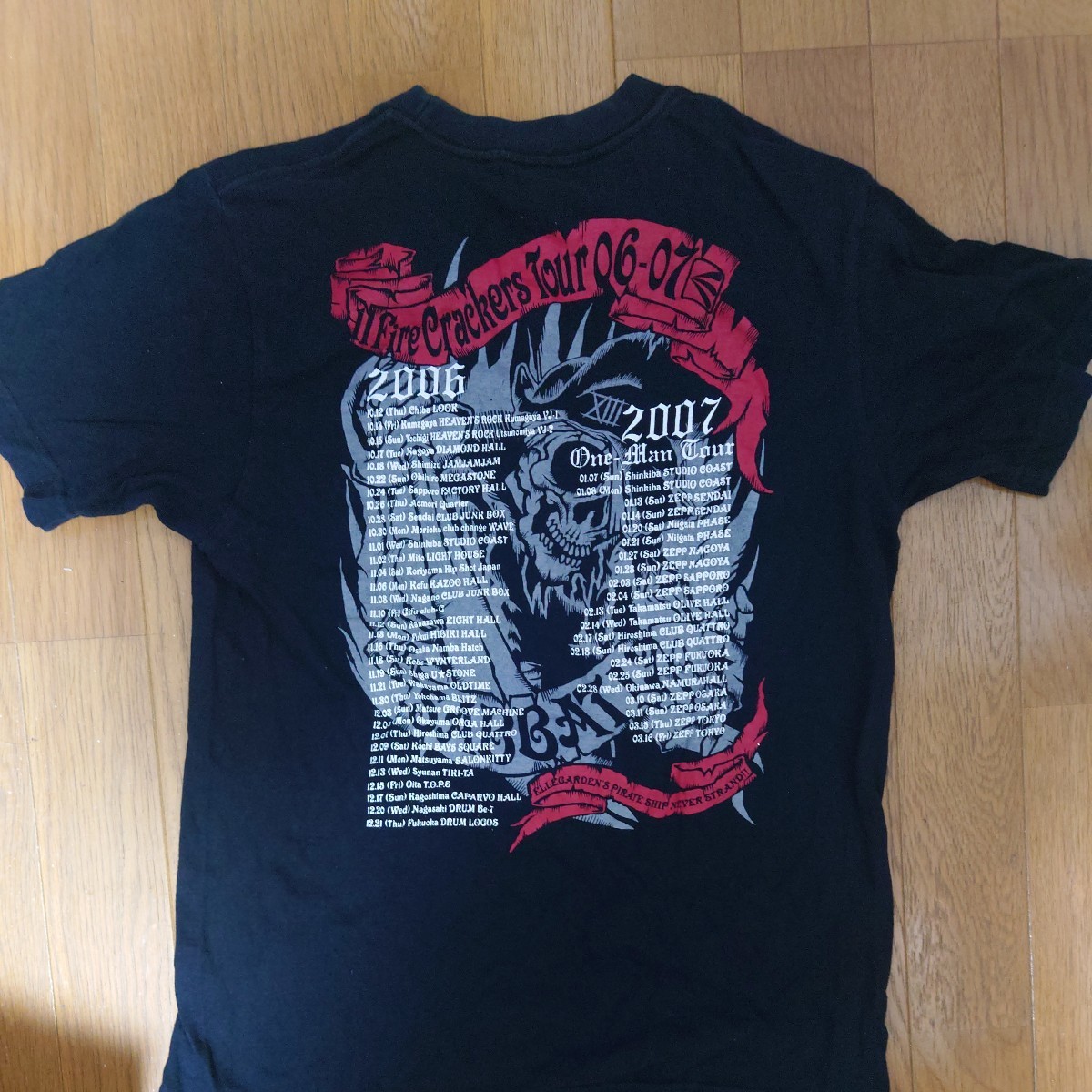 ELLEGARDEN 11 Fire Crackers Tour 06-07 Tシャツ ブラック Sサイズ
