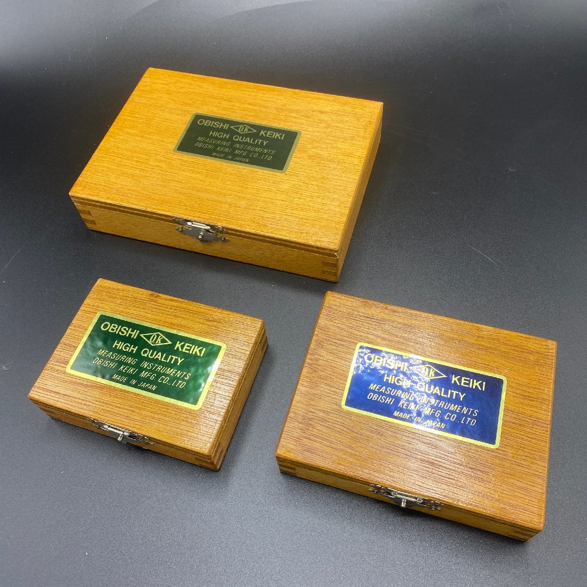 N269】未使用 大菱計器 台付直角定規 JIS1級 焼入品 75mm 100mm 150mm 