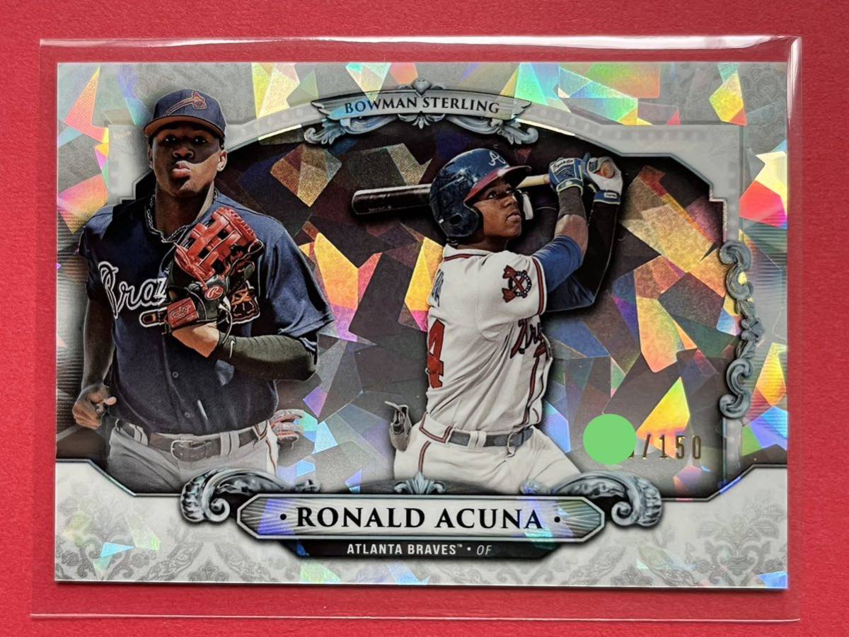 貴重 150枚限定 ロナルド・アクーニャjr ルーキーカード アトミックリフラクター 2018 Bowman Sterling Atomic Refractor Ronald Acuna Jr