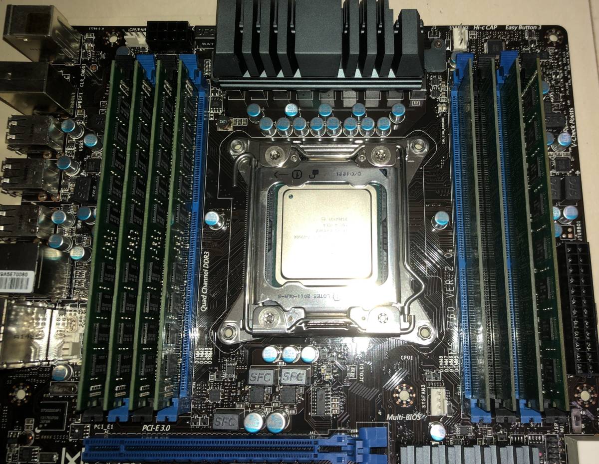 ハイエンドCPU マザーボードのセット Core i7-4960X ＋ MSI X79A