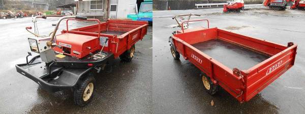 ◇カワシマ◇4輪 運搬車 油圧ダンプ トップカー 6馬力 AC1520◇(運搬車