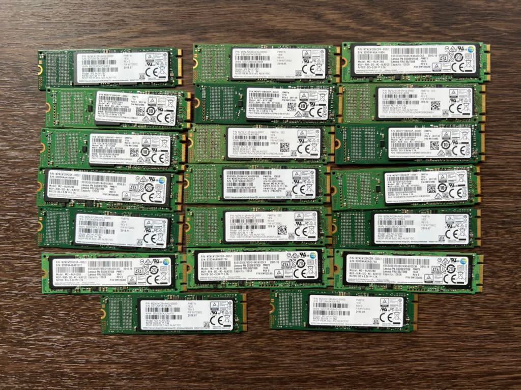 SAMSUNG MZNLN128 M.2 2280 SATA 128GB SSD み 20枚まとめ売りの入札 