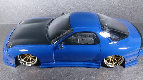 RC-ART FD3S ゼクス風 RX-7 ヨコモ ドリパケライトユニット流用(ボディ