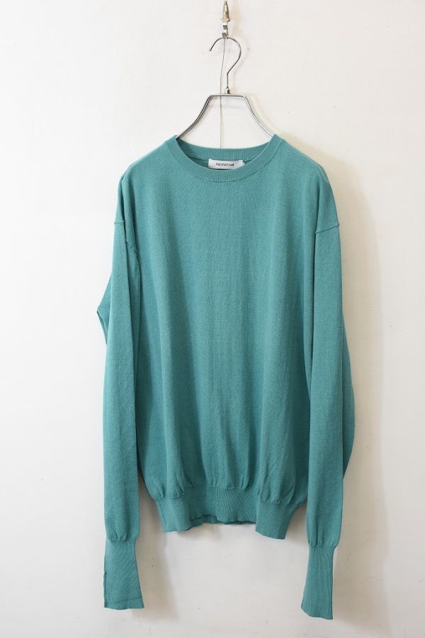 2361 新品未使用下げ札付き nonnative ノンネイティブ メンズ ハイゲージ ニット セーター トップス コットン ナイロン エメラルド 2