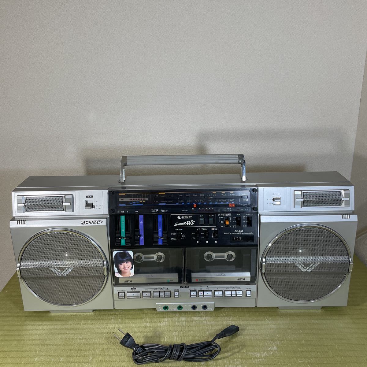 GF-757 SHARP - Recorder 昭和レトロ ラジカセ SEARCHER-WF THE ダブル