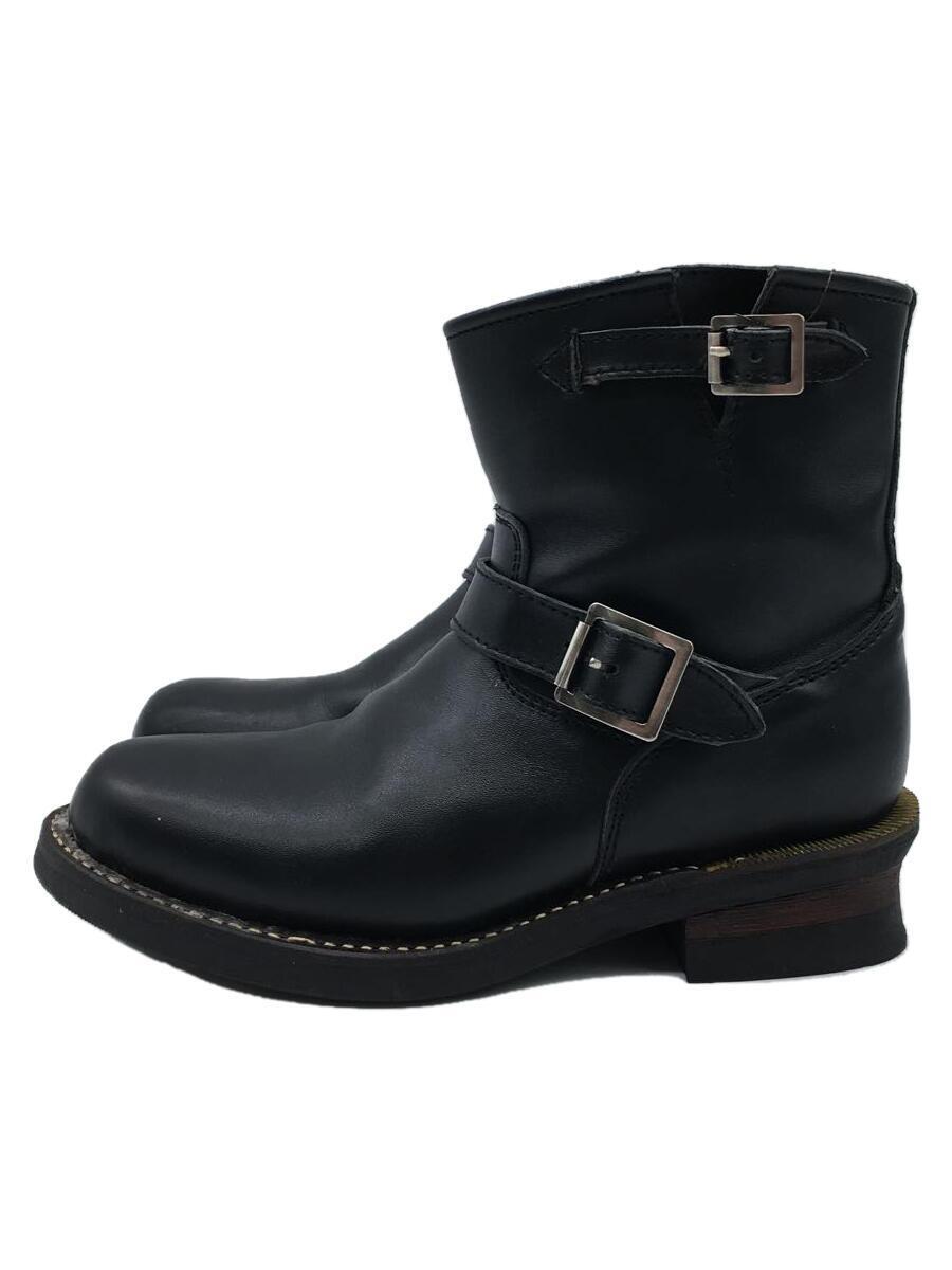 ALPHA INDUSTRIES◇エンジニアブーツ/25.5cm/BLK/レザー/35510 ALPHA