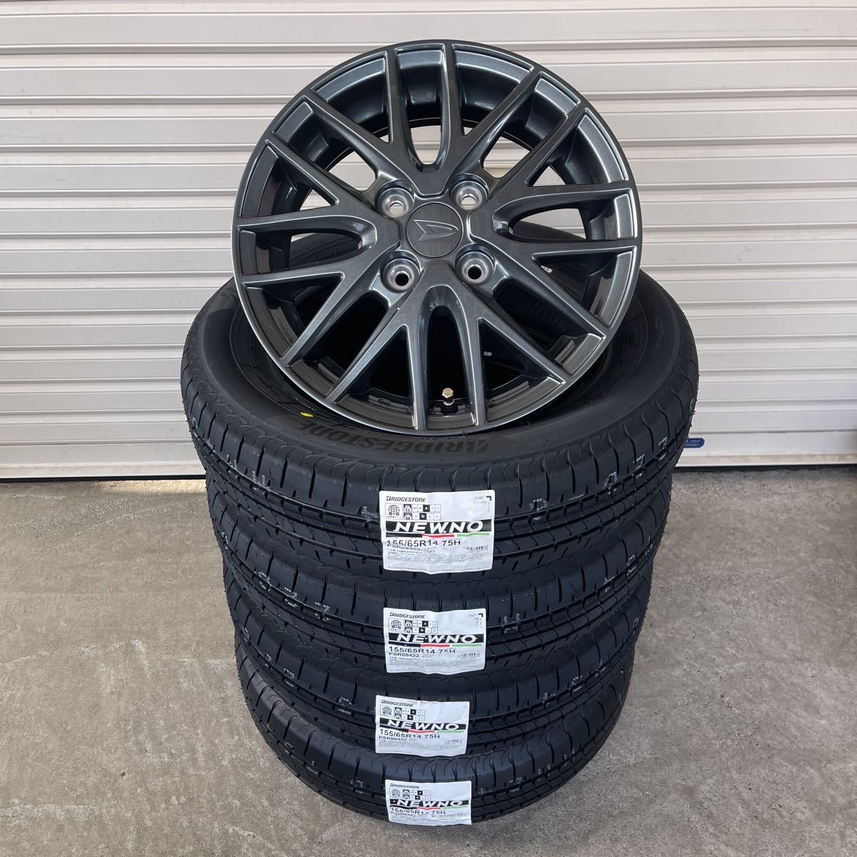 新品ダイハツ純正ホイール◇ブリヂストン ニューノ◇155/65R14◇タント