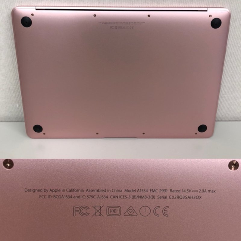 ジャンク】Apple MacBook (Early 2016) ローズゴールド 【公式通販】