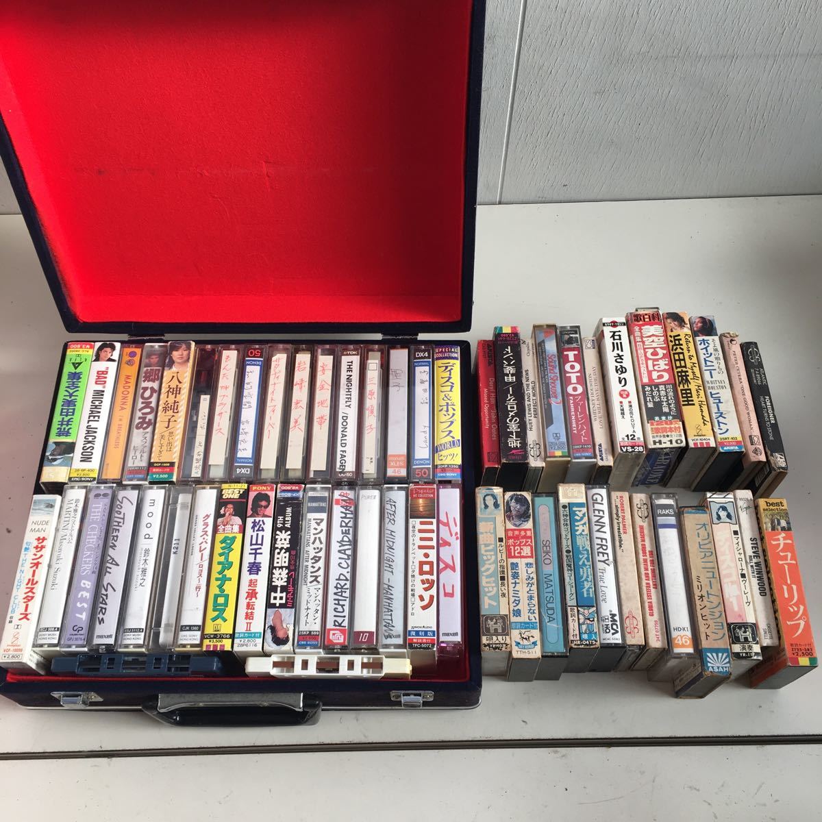 赤KA652〉カセットテープ まとめ 昭和 洋楽 邦楽 C52＜LH：黒ハーフ＋