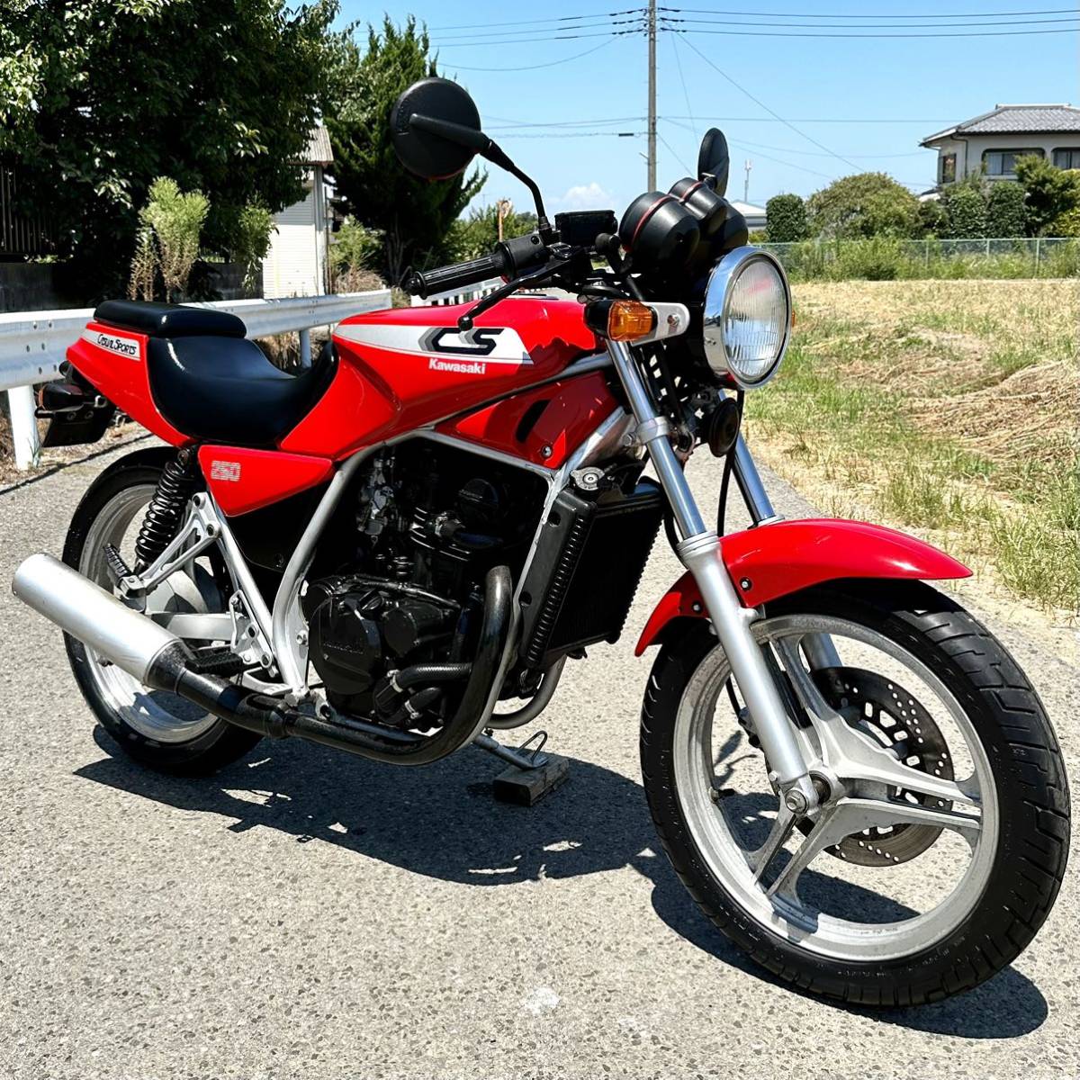 CS250 実動 美車 低走行 書類付 BR250A 希少 カジュアルスポーツ カワサキ 検)CB GB CBX VT SRV ST バリオス FW GSX SRX ジール エストレヤ