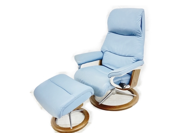 EKORNES ノルウェー製 ストレスレスチェア オットマン付