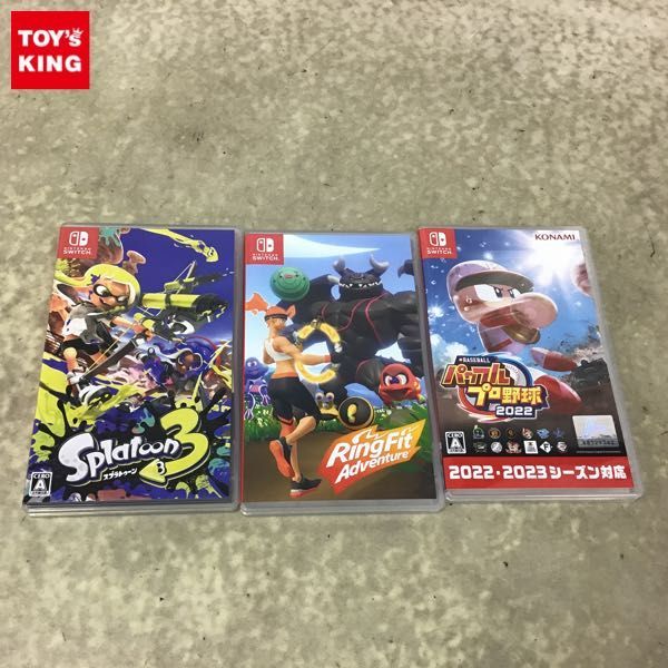 1円〜 Nintendo Switch ソフト スプラトゥーン3、eBASEBALLパワフル 