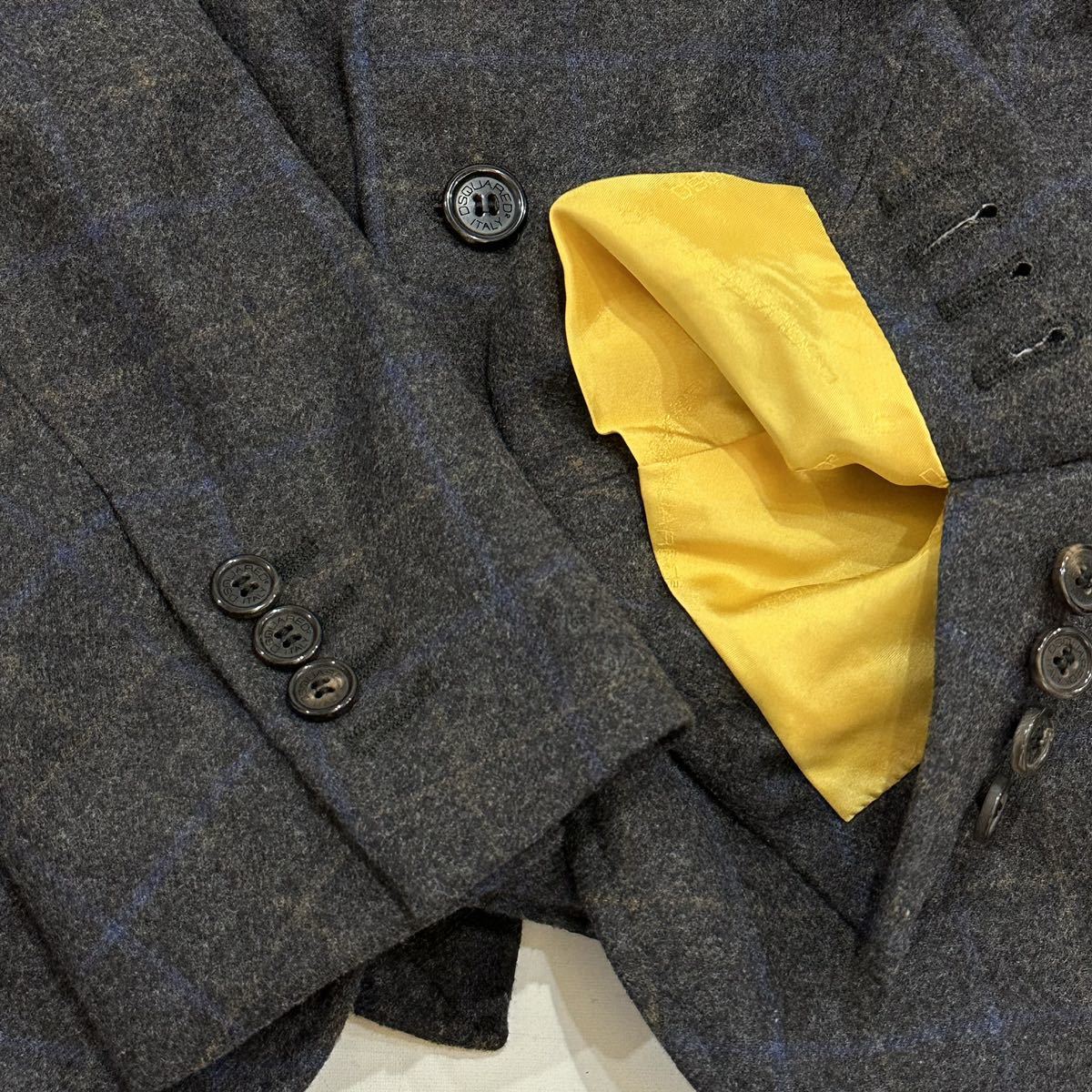 美品!!イタリア製 13AW DSQUARED2 ディースクエアード ワイヤー入り 