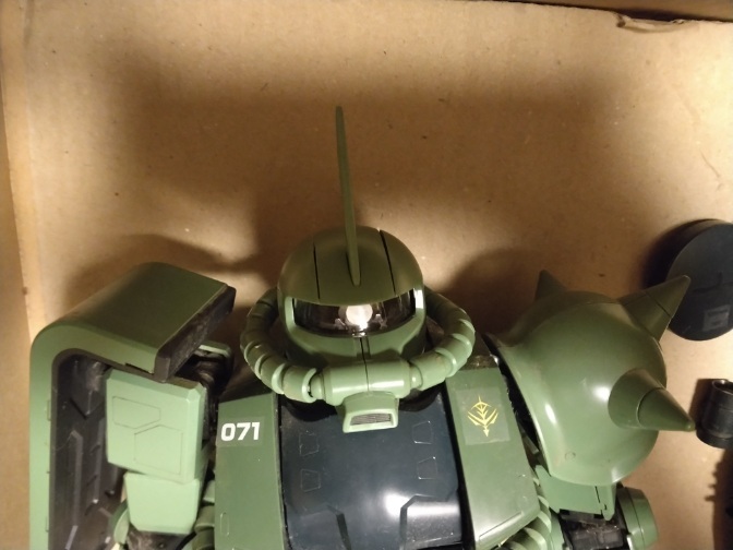 1円スタート！ PG ガンプラ ザクⅡ 組み立て済み 中古品 箱、説明書 