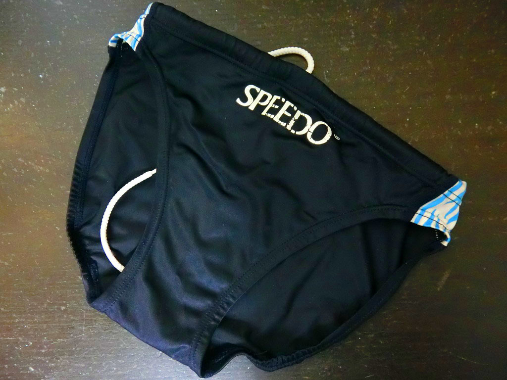 中古品☆SPEEDOスピード♪ツルツルメンズ競泳水着大きいLサイズ 