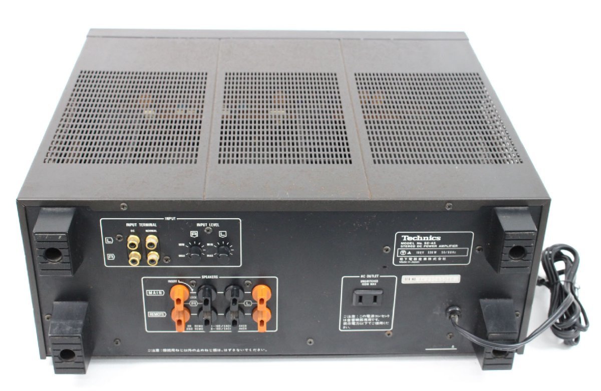 ◇現状品◇ Technics 松下電器産業 SE-A5 Stereo DC Powerl Amplifier