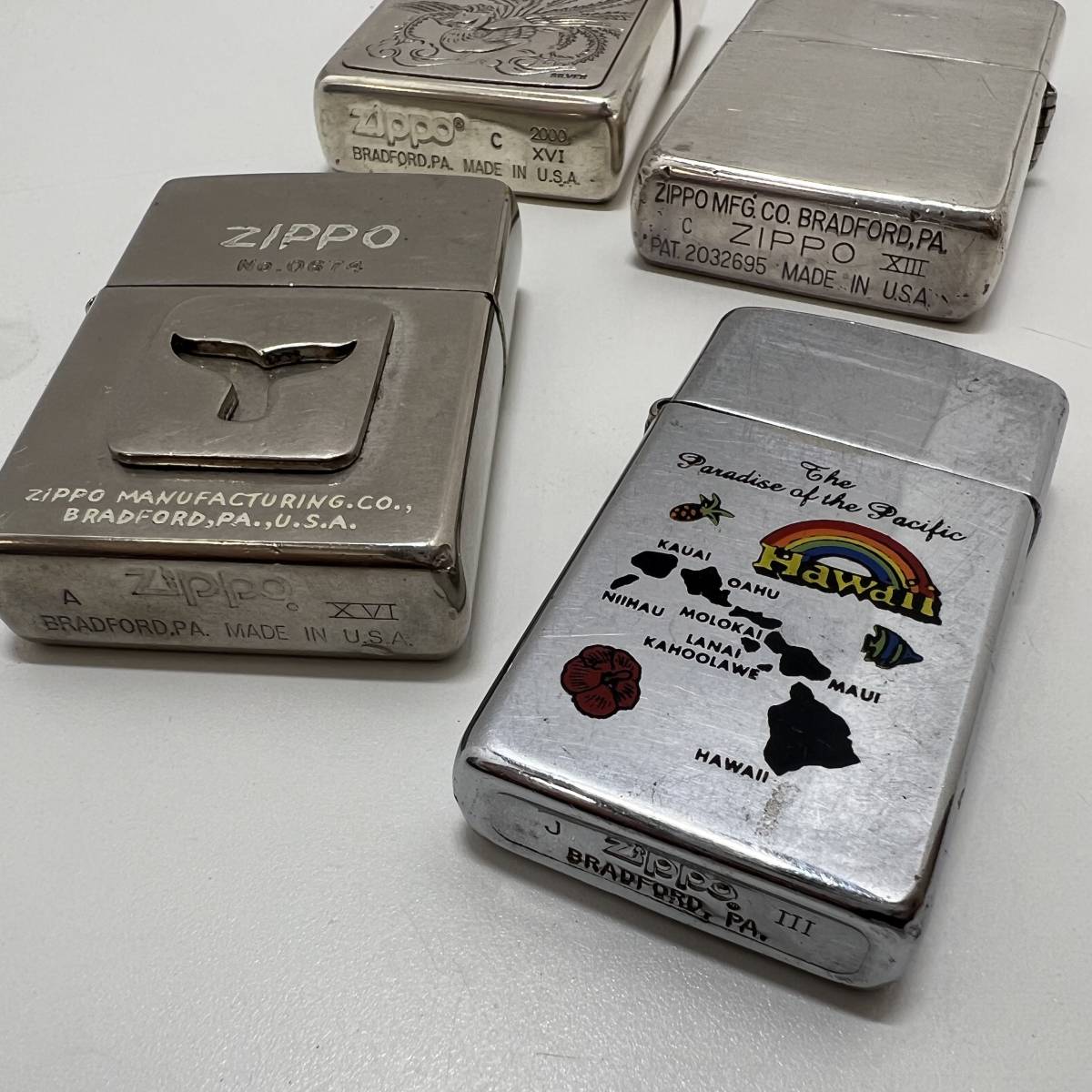 A6923○【ZIPPO】ジッポー オイルライター WIND-PROOF 等 4個 A6923○【ZIPPO】ジッポー オイルライター WIND-PROOF 等 4個
