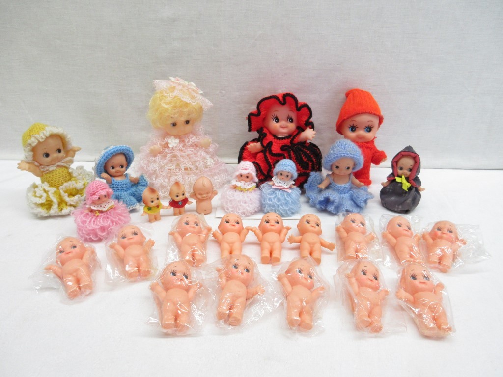08Y014 【 昭和レトロ・中古品 】 キューピー人形 ソフビ人形 まとめて