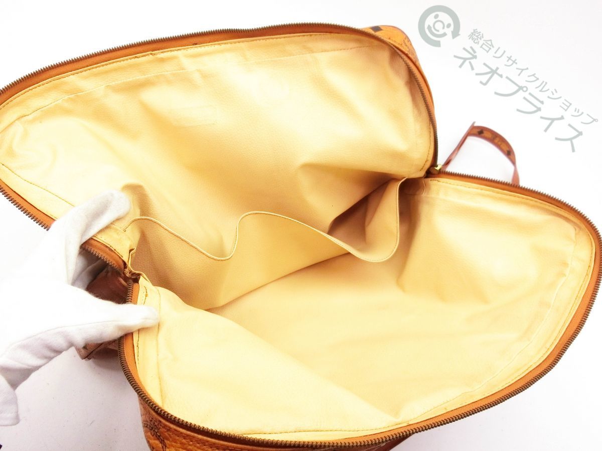 ◇A6157 MCM エムシーエム ヴィセトス柄 レザー 2WAY ビジネス バッグ 