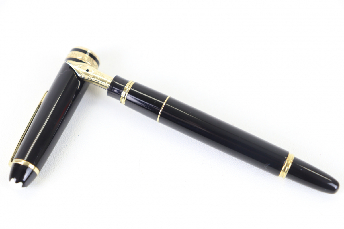 ☆美品 MONTBLANC モンブラン No.121 18K EF 万年筆 ケース付き 70s