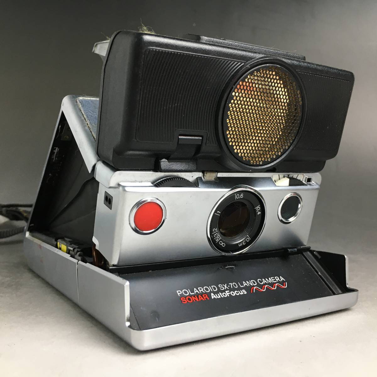 ut11/81 POLAROID ポラロイド SX-70 SONAR AUTOFOCUS LAND CAMERA インスタント フィルムカメラ ※動作不良 ジャンク