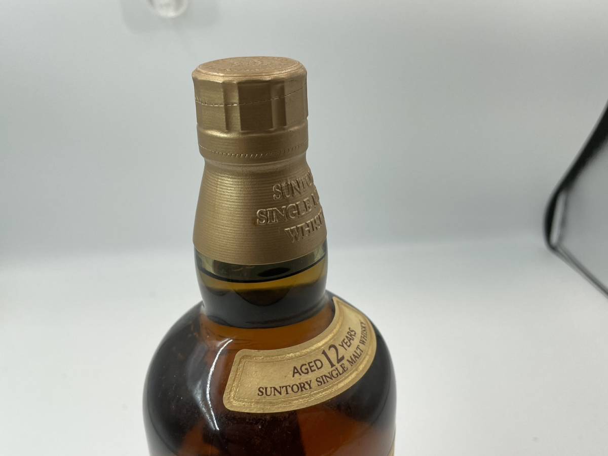 440】 未開栓 サントリー 山崎12年 金キャップ シングルモルト 