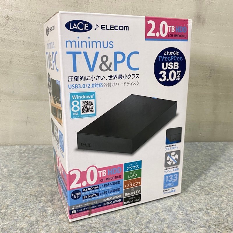 ☆ 外付けHDD 2TB LaCie LCH-MND020U3