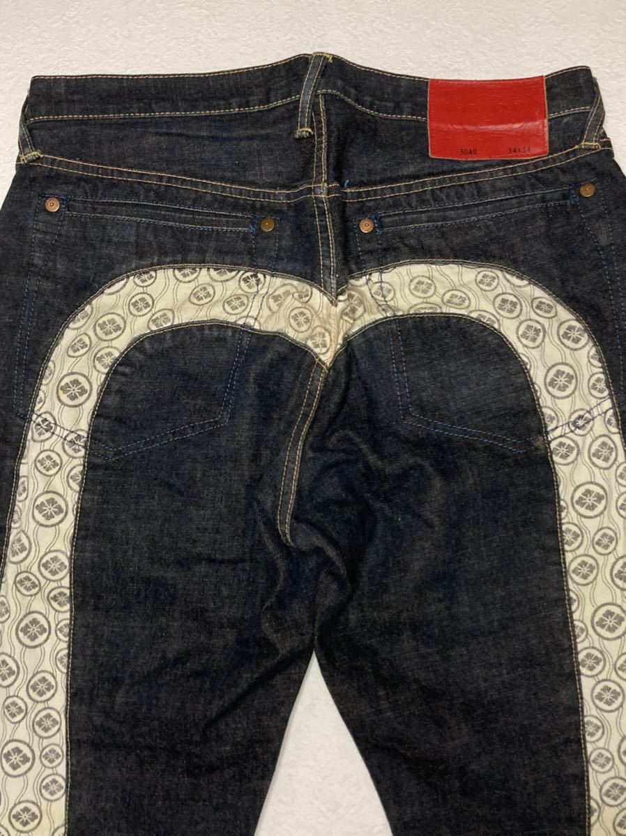 エヴィス EVISU LOT 0 - Yahoo!オークション 家紋大黒 w34（メンズ 