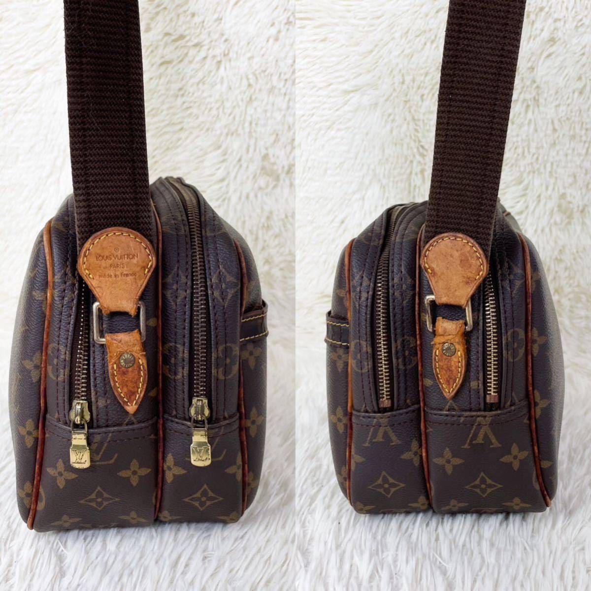 1円☆中古良品☆LOUIS VUITTON / ルイヴィトン モノグラム ポシェット 