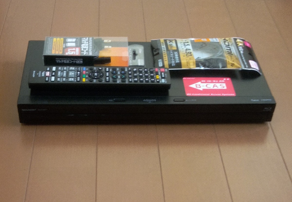 シャープAQUOSブルーレイレコーダー 2B-C05BW1 2019年製 動作良好品
