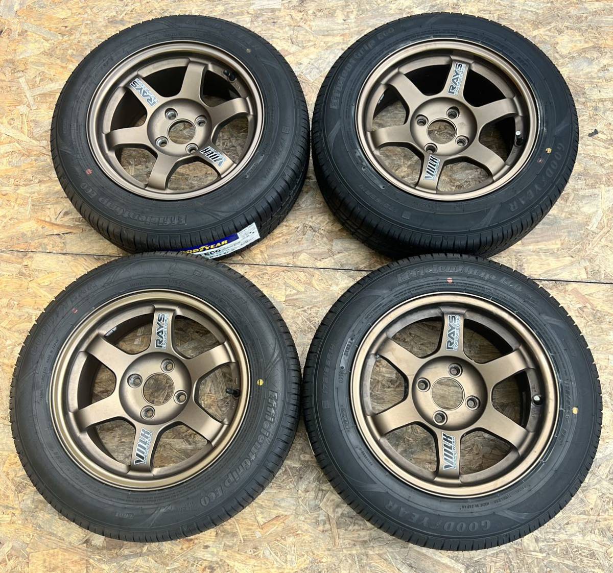 希少！】RAYS TE37 14インチ 6.5J ＋15 PCD100 4穴 4H 逆ゾリ 廃版