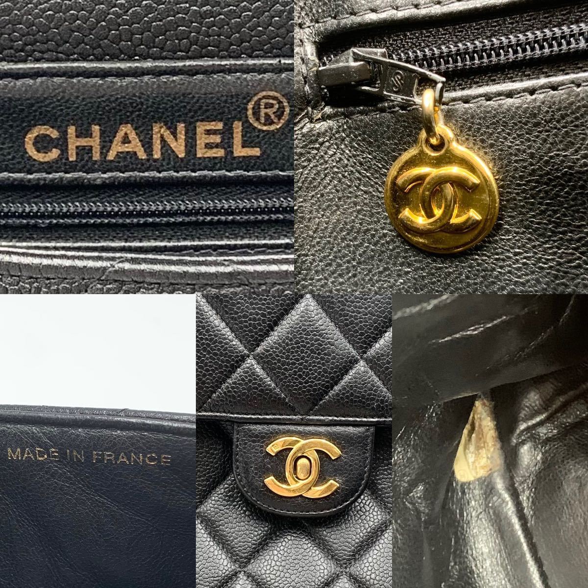 ○極美品,シール有り○CHANEL シャネル ダブルフェイス キャビアスキン 