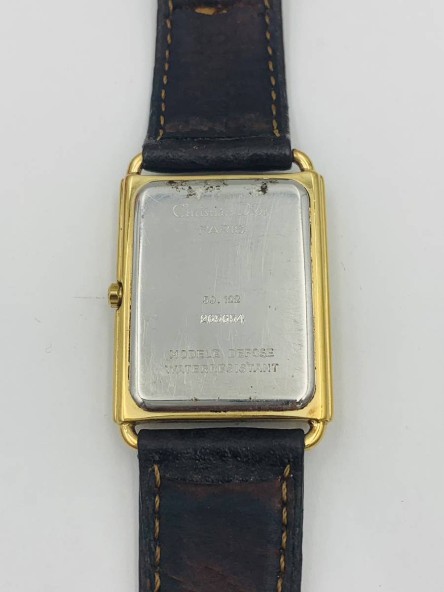 クリスチャンディオール 59.122 スクエア DIOR 腕時計 ※電池切れ - 1円