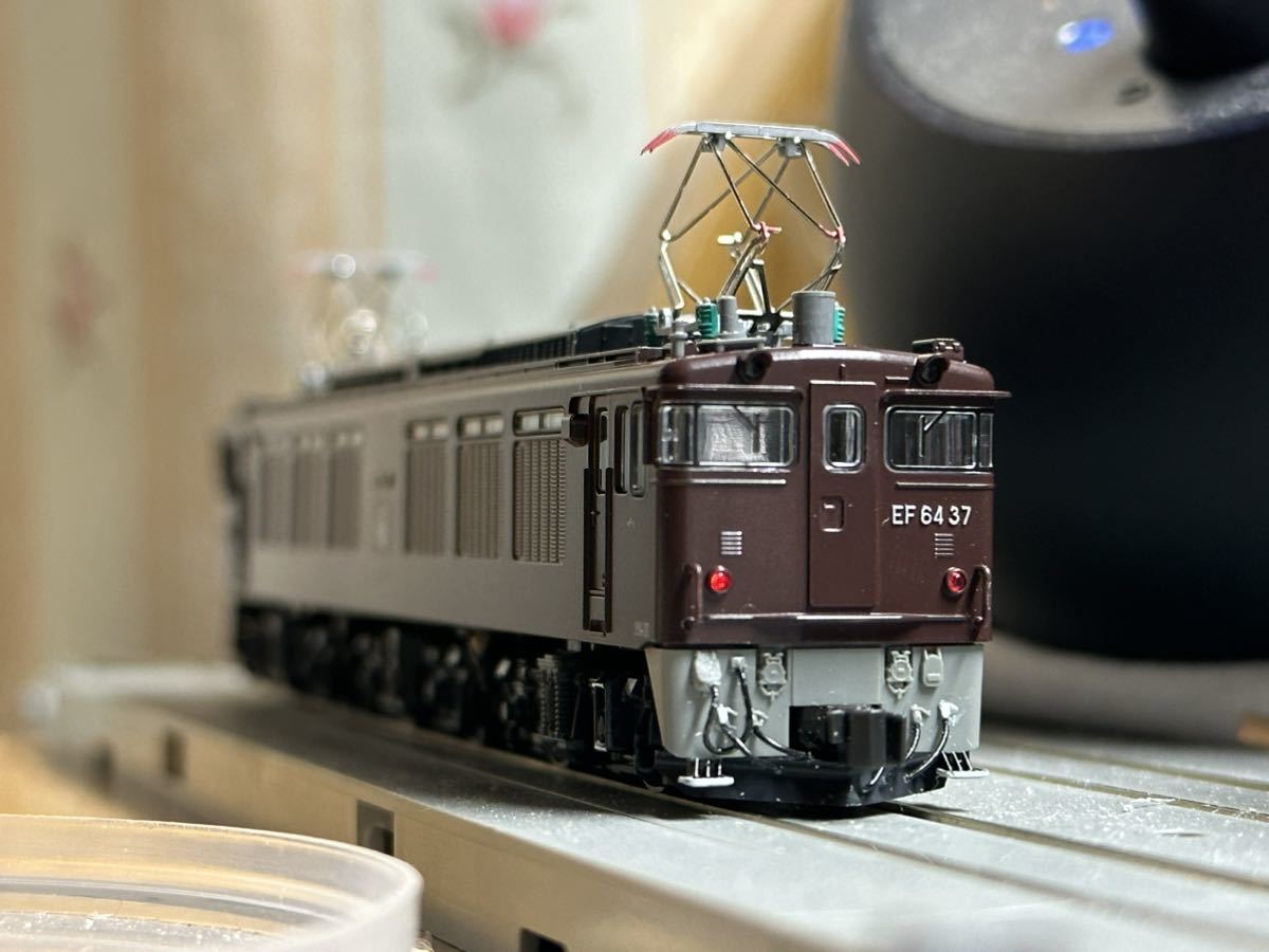 【精密加工品】［EF64-37］KATO 3041-1 EF64 37 茶色　電気機関車 加工品 