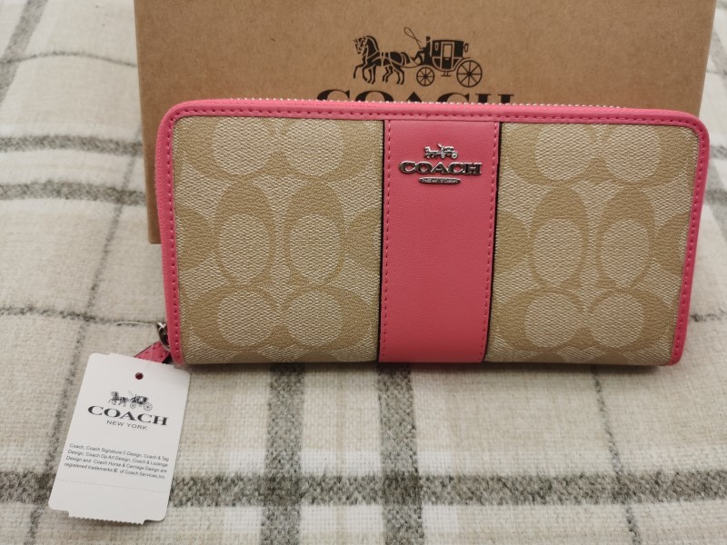 コーチ COACH 長財布 財布 シグネチャー アコーディオンラウンドジップウォレット 財布F54630 h159