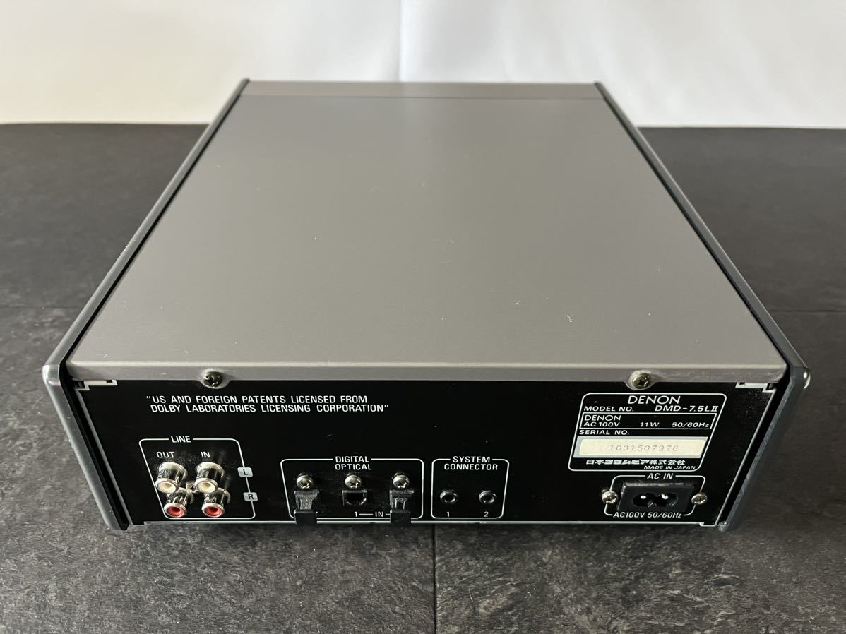 豊富な，お得 DENON DMD-7.5LII MDレコーダー リモコン付き