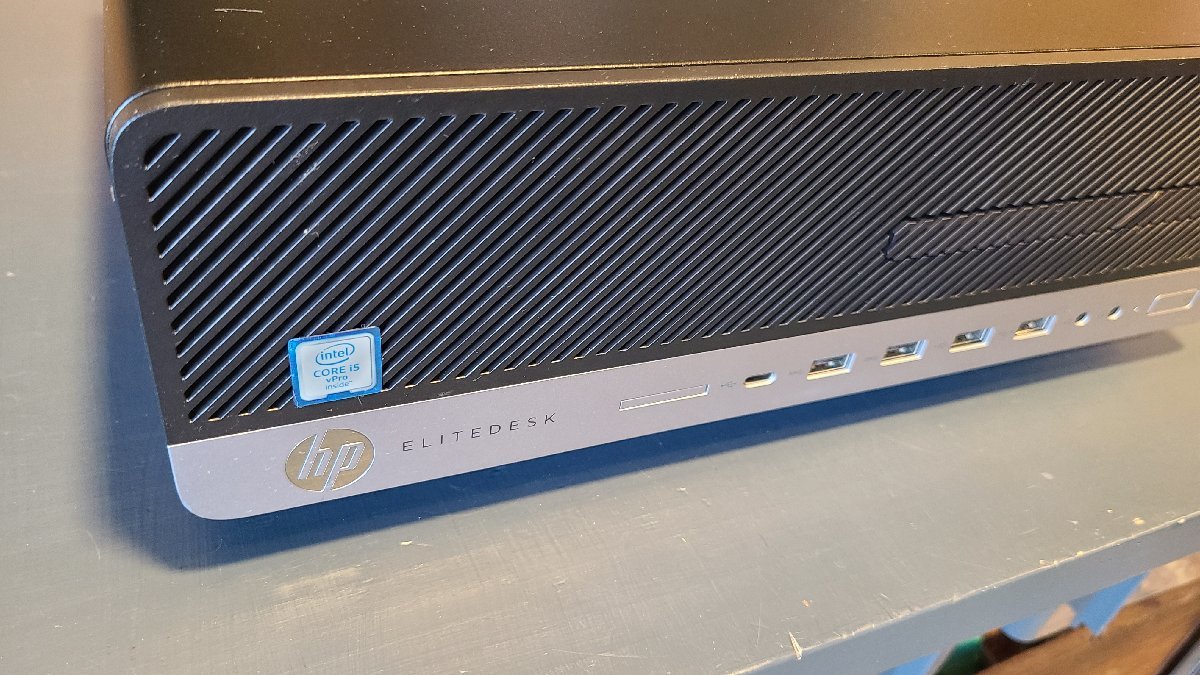 【hp EliteDesk 800 G3 SFF Core i5-6500 3.20GHz 8GB SSD取外し　BIOS確認のみ　中古24】