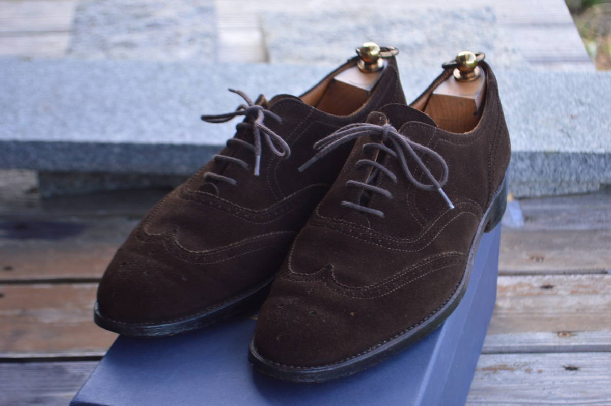 大得価，100%新品 LLOYD FOOTWEAR 内羽根フルブローグ 7.5 英国製 ダークブラウン(25.5cm)｜売買されたオークション情報、yahooの商品情報をアーカイブ公開 - オークファン 25.5cm