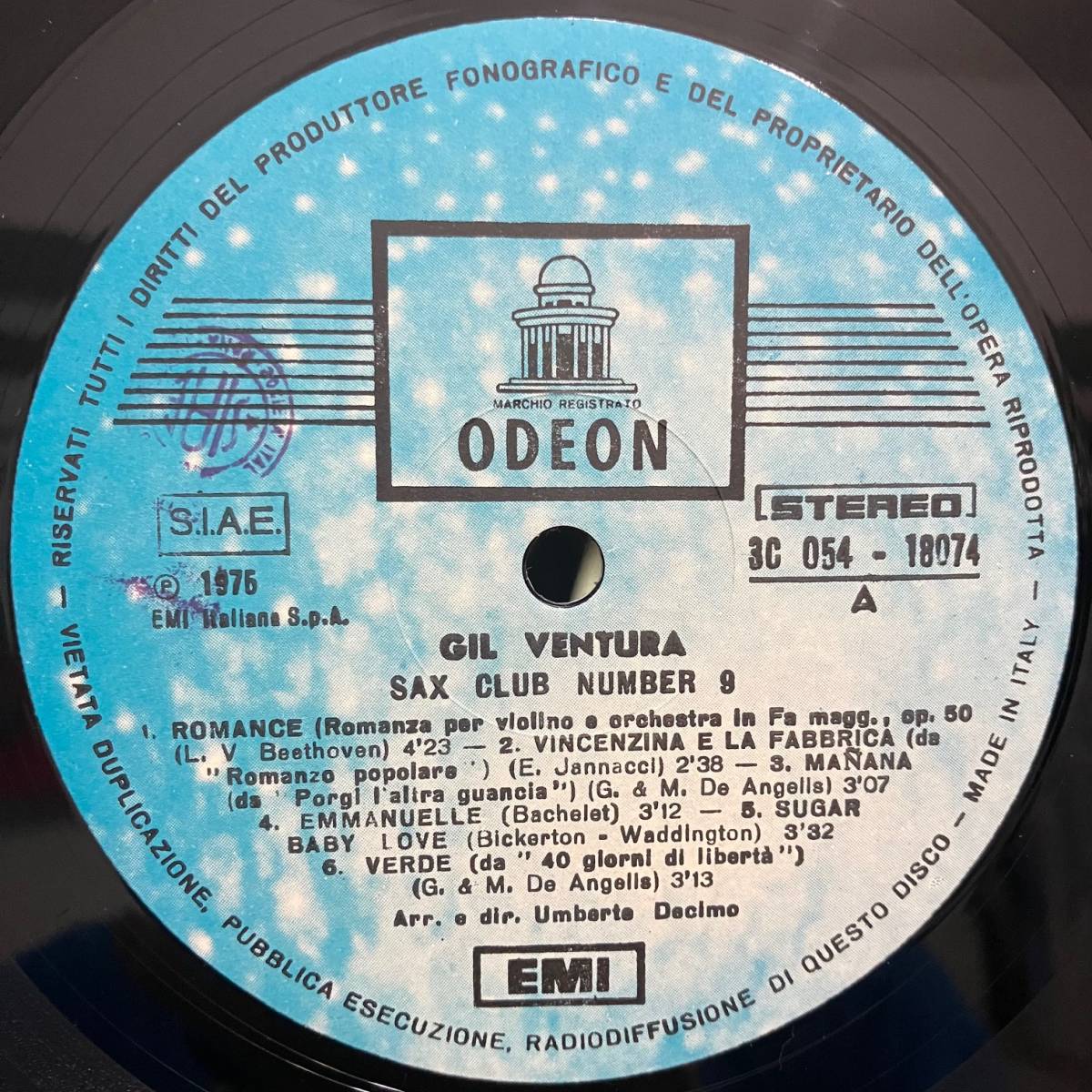 ☆ - Gil Ventura Sax Club Number LP レコード Latin 0 Dettagli dell 