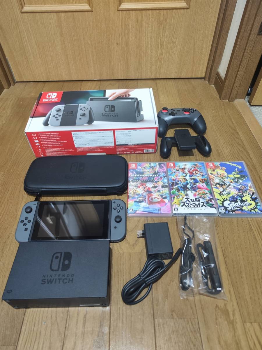 Nintendo Switch 本体 旧型 JOY-CON グレー HAC-S-KAAAA 初期化済