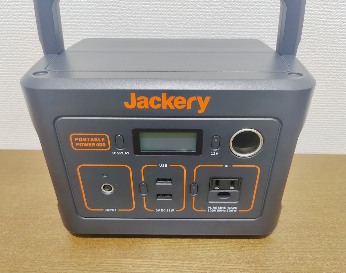 購入後1年未満】Jackery ポータブル電源 400【キャンプで3回使用のみ