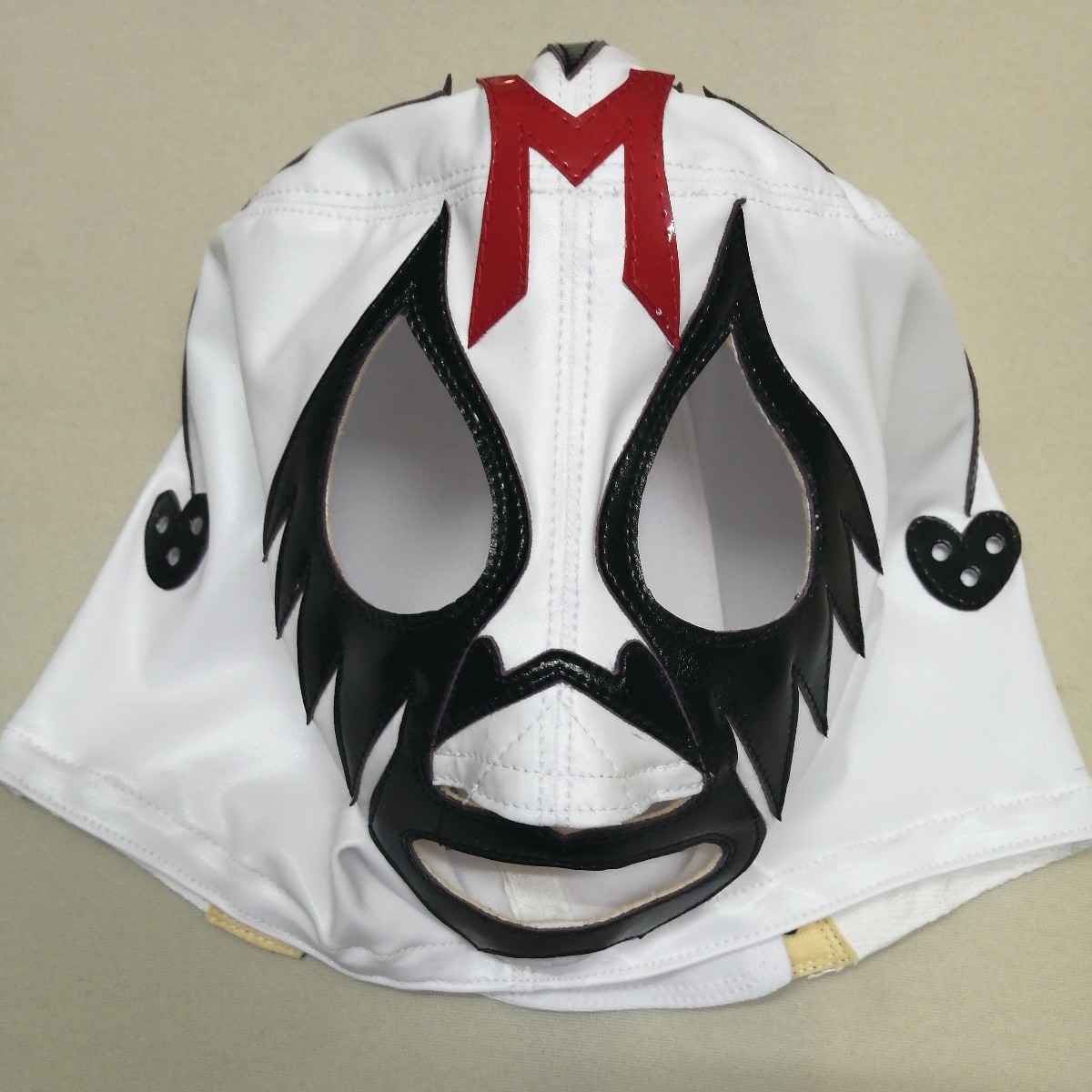 プロレスマスク 初代タイガーマスクIII金×赤ツートン 防縮処理済み 伝 
