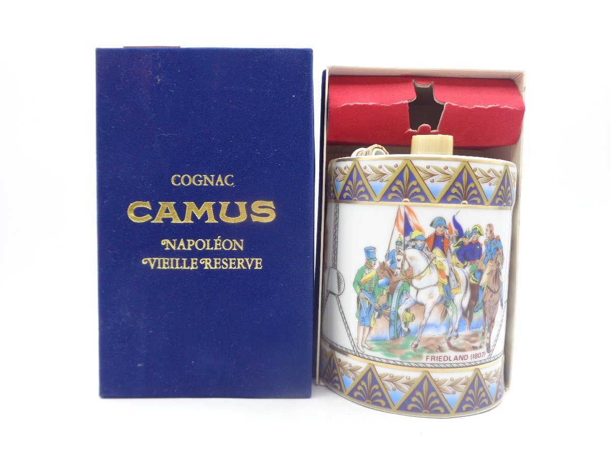 【新作，品質保証】 CAMUS NAPOLEON VIEILLE RESERVE カミュ ナポレオン ヴィエイユ リザーブ ドラム型 陶器 ブランデー 箱入 古酒 A2645(カミュ)｜売買されたオークション情報、yahooの商品情報をアーカイブ公開 - オークフ コニャック