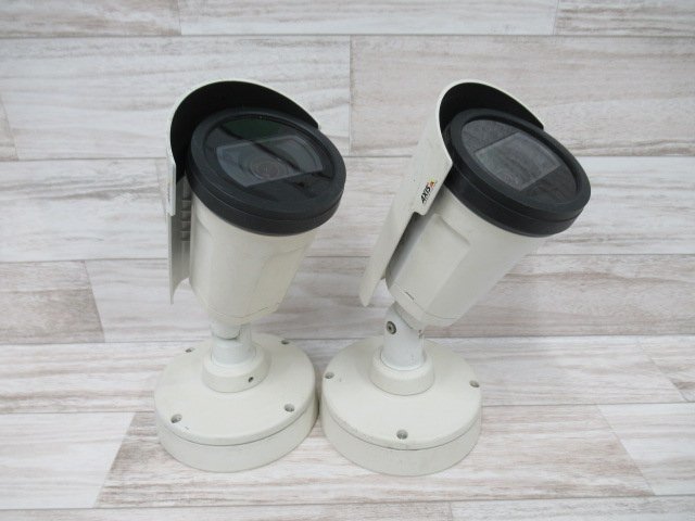  新C 0091f 保証有【P1435-LE】AXIS アクシス Communications ネットワークカメラ 2台セット 領収書発行可能 ・祝10000取引!!