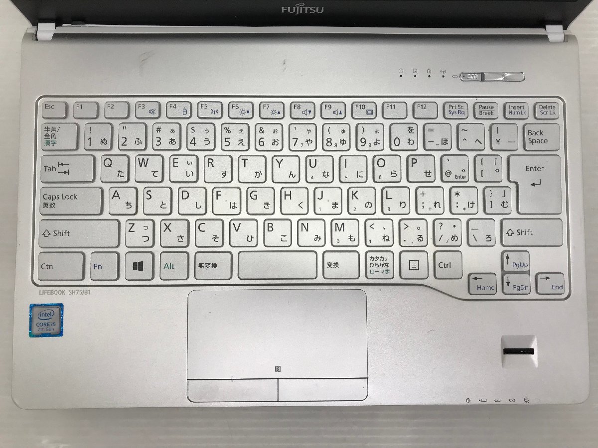 1円～【ジャンク】FUJITSU LIFEBOOK SH75/B1 FMVS75B1W Core i5-7200U 8GB 13.3インチ BIOS起動 T008423【訳あり】