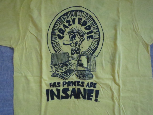 ビンテージ 70S 80S CRAZY EDDIE クレージーエディー 両面プリント