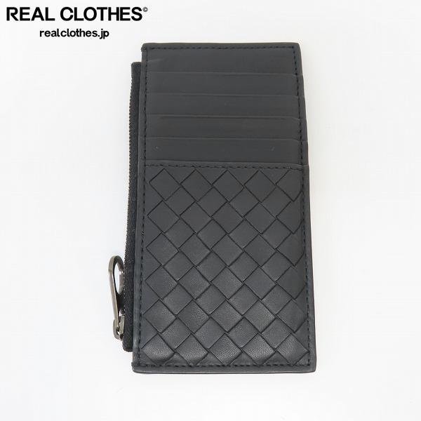 BOTTEGA VENETA/ボッテガヴェネタ イントレチャート ファスナー付き カードケース/ウォレット/財布 /000