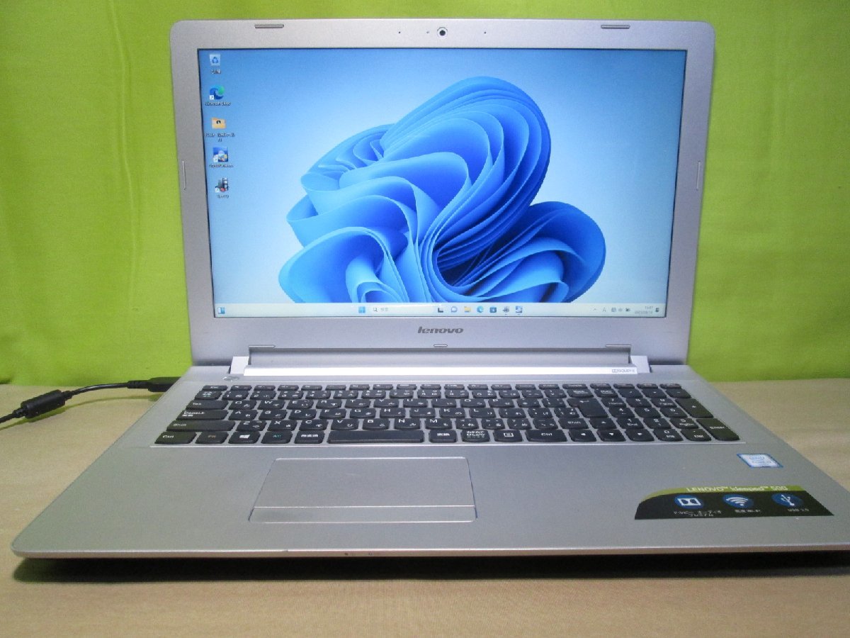 Lenovo ideapad 500 80NT00P8JP【Core i3 6100U】　【最新 Win11 Home】 USB3.0 Wi-Fi 充電可 長期保証 1円～ [86288]